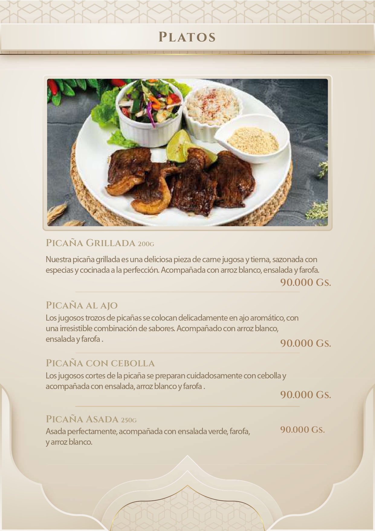 Portada del Menú Halal's